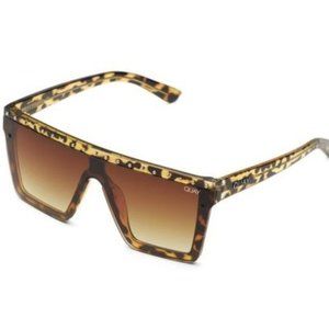 QUAY JLO Brown Tortoise Hindsight Sunglasses
